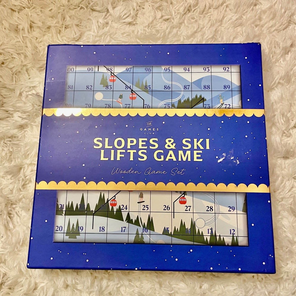 The‎ Games Club Slopes Ski Lifts Game Wooden Board Game Set Professor Puzzle